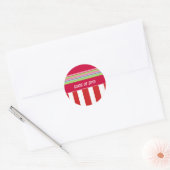Afstudeerjaar Strepen Ronde Sticker (Envelop)