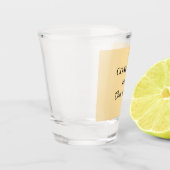 afstudeerjongen voeg naam toe gefeliciteerd datum  shot glas (Links)