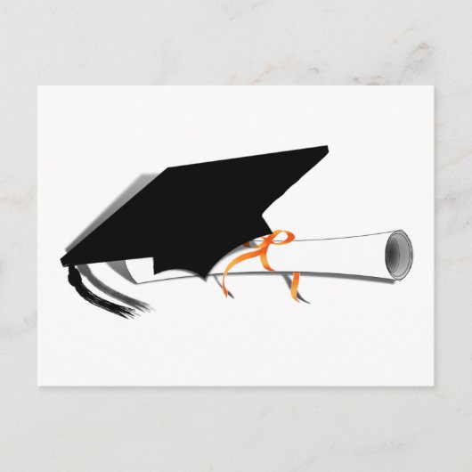 Afstudeerkaart met diploma aankondigingskaart (Voorkant)