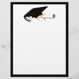 Afstudeerkaart met diploma flyer