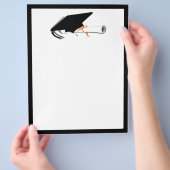 Afstudeerkaart met diploma flyer (Hand)