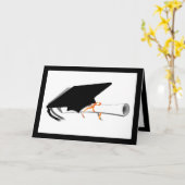 Afstudeerkaart met diploma kaart (Gele Bloem)