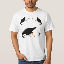 Afstudeerkaart met diploma t-shirt