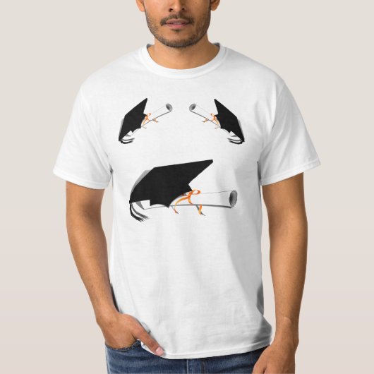 Afstudeerkaart met diploma t-shirt (Voorkant)