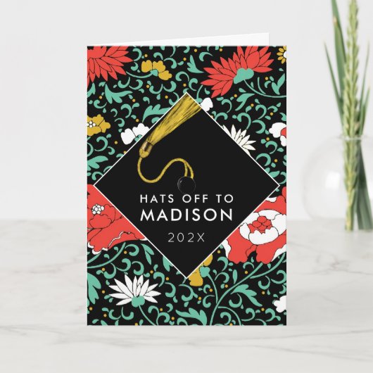 Afstudeerkaart voor tienermeisje kaart (Voorkant)