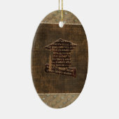 Afstudeerkap & diploma, Afstuderen Word Design Keramisch Ornament (Rechts)