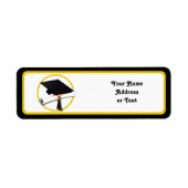 Afstudeerkap en diploma etiket (Voorkant)