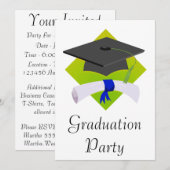 Afstudeerkap en diploma kaart (Voorkant / Achterkant)