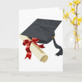 Afstudeerkap en diploma kaart (Gele Bloem)