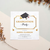 Afstudeerkap en diploma kaart