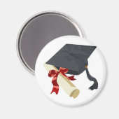 Afstudeerkap en diploma magneet (Voorkant / Achterkant)