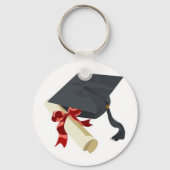 Afstudeerkap en diploma sleutelhanger (Voorkant)