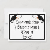 Afstudeerkap met diploma kaart (Voorkant)