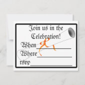 Afstudeerkap met diploma kaart (Achterkant)