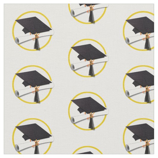 Afstudeerkap met diploma stof (Close Up)