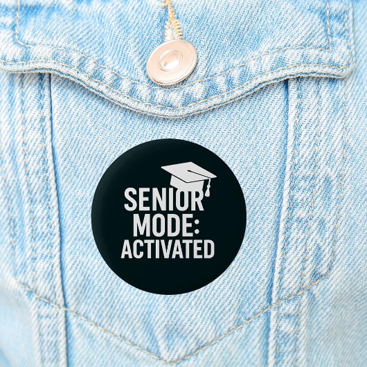 Afstudeerkapje quote grappig zwart ronde button 5,7 cm