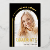 AFSTUDEERKLAS 2025 eindexamenfoto Folie Uitnodiging (Voorkant)