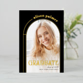 AFSTUDEERKLAS 2025 eindexamenfoto Folie Uitnodiging (Staand Voorkant)