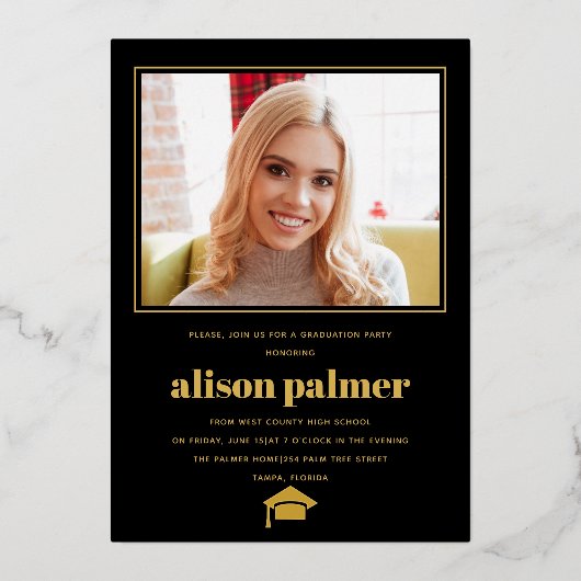 AFSTUDEERKLAS 2025 eindexamenfoto Folie Uitnodiging (Achterkant)