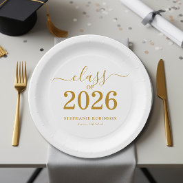 Afstudeerklas 2026 Gouden Schrift Graduatie Papieren Bordje