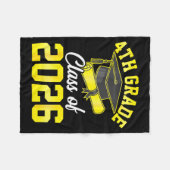 afstudeerklas 2026 graad 4 schoolverlater fleece deken (Voorkant (Horizontaal))