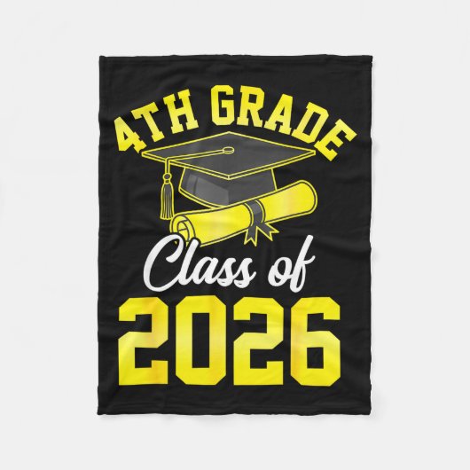 afstudeerklas 2026 graad 4 schoolverlater fleece deken (Voorkant)