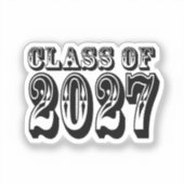 Afstudeerklas 2027 Afstuderen Sticker (Voorkant)