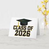 Afstudeerklas Letterman 2026 Kaart (Gele Bloem)