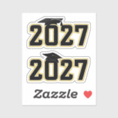 Afstudeerklas Lettermen 2027 Sticker (Vel)