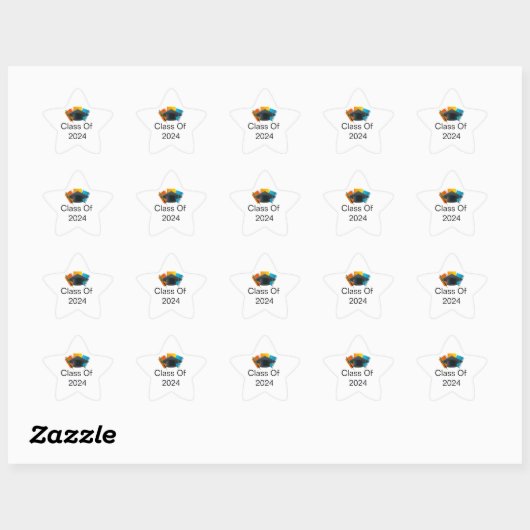 Afstudeerklas Ster Stickers (Vel)