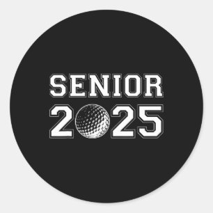 Afstudeerklas van 2025 Golf Senior Golfen Afstuder Ronde Sticker