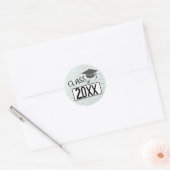 Afstudeerklas van 2025 ronde sticker (Envelop)