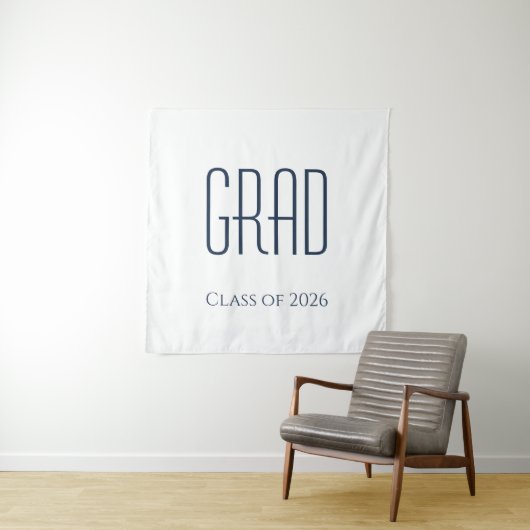 Afstudeerklas van 2026 Minimalistisch Wandkleed (In situ)