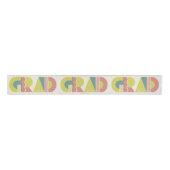 Afstudeerklas van 2026 retro grosgrain lint (Voorkant)