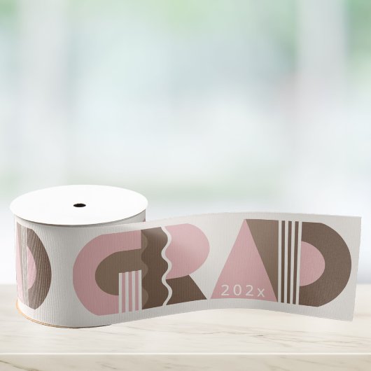 Afstudeerklas van 2026 retro grosgrain lint