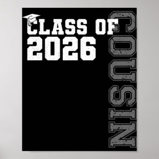 Afstudeerklas van 2026 Trots neef/niet van een afg Poster