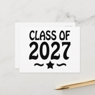 Afstudeerklas van 2027 Diploma-uitreiking Briefkaart