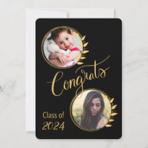 Afstudeerklas van 20__ Gouden glitter 4 foto's