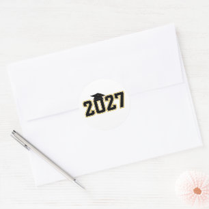 Afstudeerklasse Lettermen 2027 Ronde Sticker