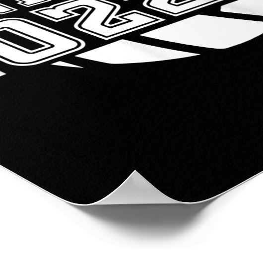 Afstudeerklasse van Senior Volleyball Team Player Poster (Hoek)