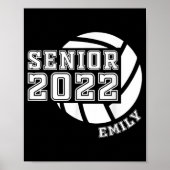 Afstudeerklasse van Senior Volleyball Team Player Poster (Voorkant)