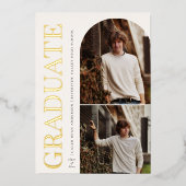 AFSTUDEERKOP Afstudeerfoto Folie Uitnodiging (Voorkant)