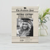 Afstudeerkrant “Extra Extra” Z&W Foto Kaart (Staand voorkant)