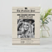 Afstudeerkrant “One Degree Hotter” Foto Kaart (Staand voorkant)
