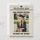 Afstudeerkrant “One Degree Hotter” Foto Kaart (Achterkant)