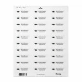 Afstudeerkrant retouradres etiket (Full Sheet)