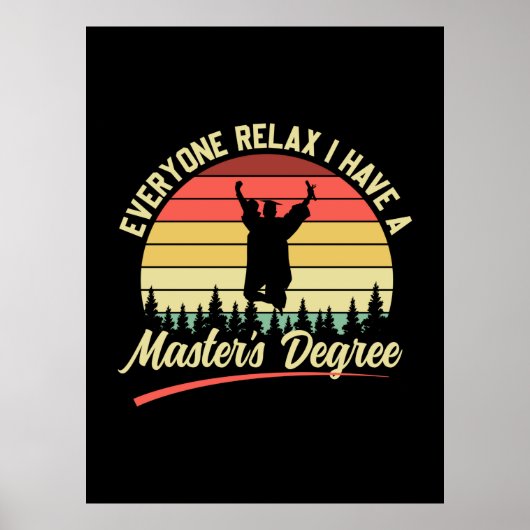 Afstudeerkunst | Ik heb een masterdiploma Poster (Voorkant)
