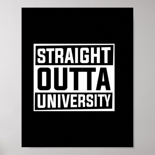 Afstudeerkunst | Rechtstreeks Uit De Universiteit Poster (Voorkant)