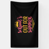 Afstudeerkunst | School Uit Voor De Zomer Spandoek (Verticaal)