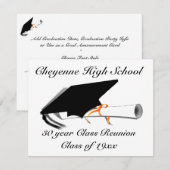 Afstudeerlak - Reunion op de middelbare school Aankondiging (Voorkant / Achterkant)